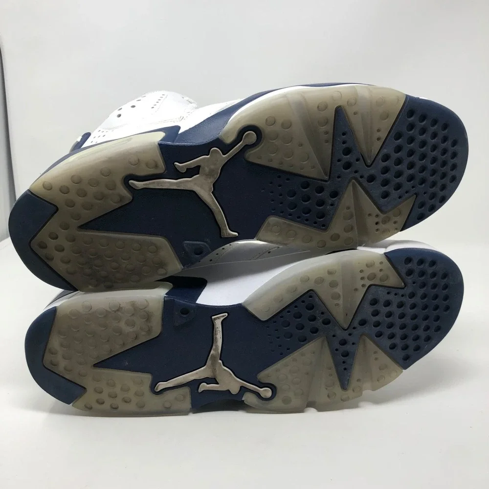 Nike Air Jordan 6 Retrom Midnight Navy Sneakers Mens 11.5 Streetwear Basketball
